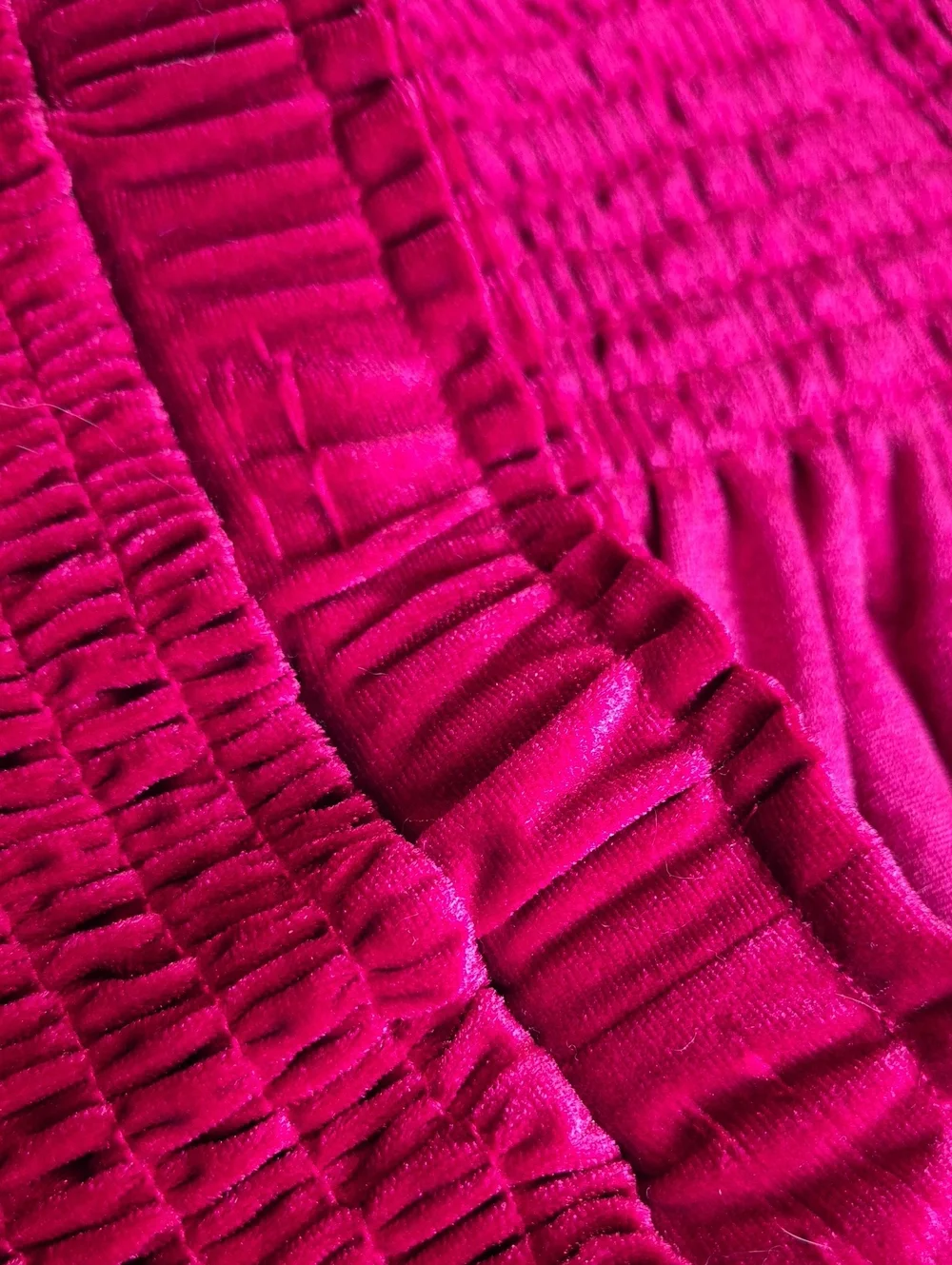 GB Girls Size L 12/14 Red Velvet Smocked Skirt New With Tags